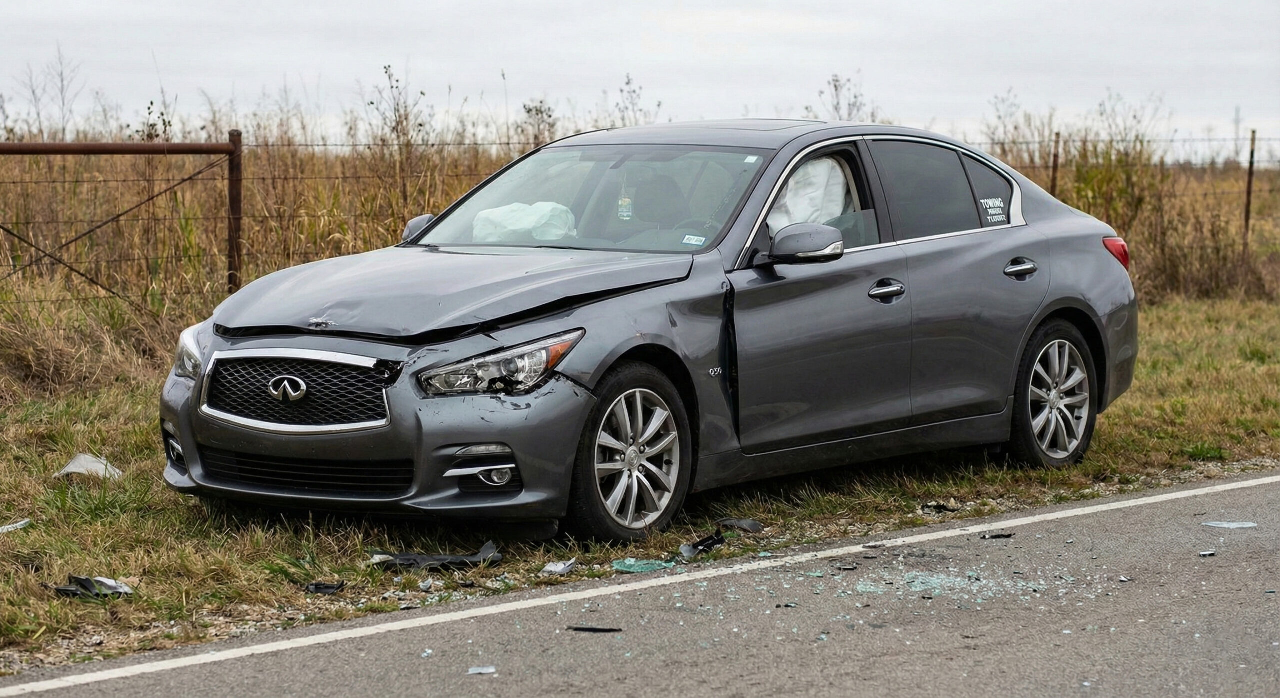 Infiniti Auto body repair - before
